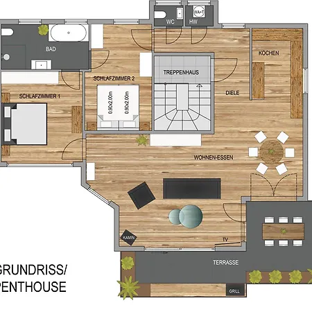 Penthouse Mit Schoenem Moselblick In Metternich Apartman