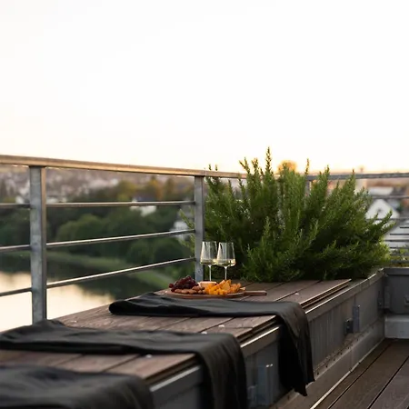 Penthouse Mit Schoenem Moselblick In Metternich Apartman Koblenz
