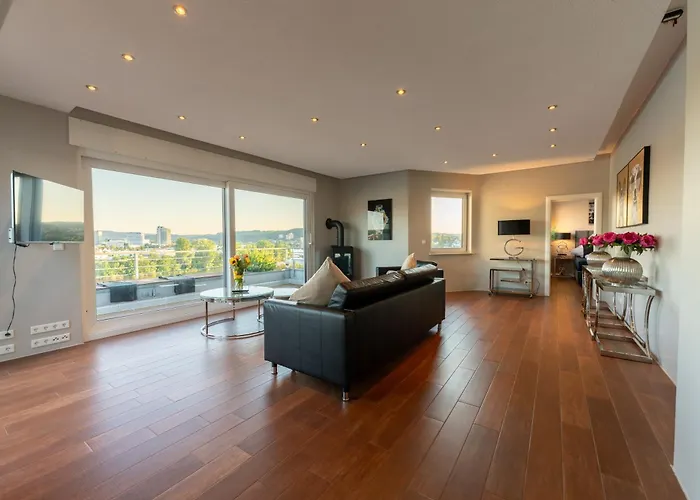 Penthouse Mit Schoenem Moselblick In Metternich Lejlighed *